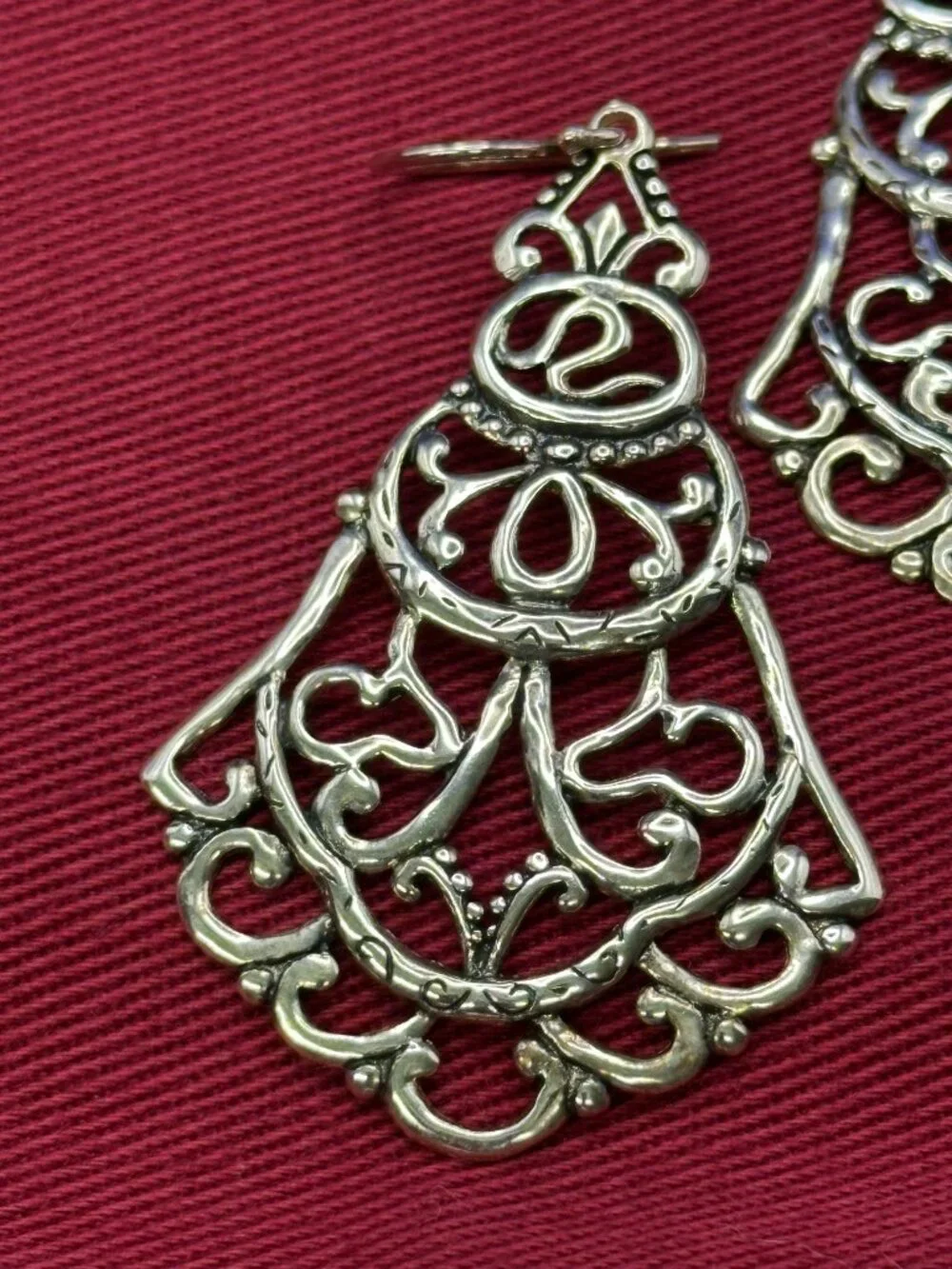 Silpada Sterling Silver Filigree “Flamenco Flare” Earrings